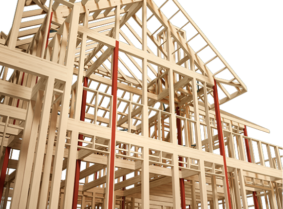 クレバリーホームの柱と梁の組の構造