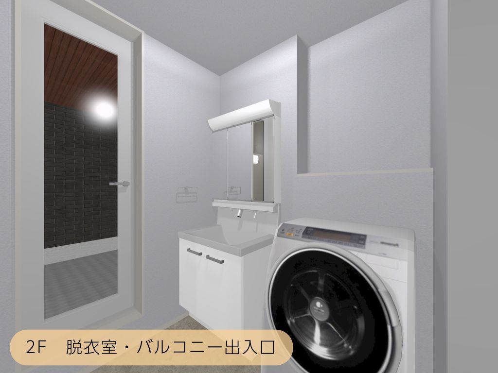 島根県松江市古志原で行われる完成見学会のチラシ