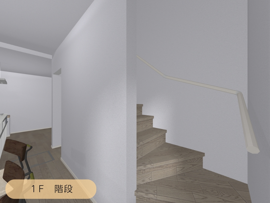 古志原新モデルハウスの階段