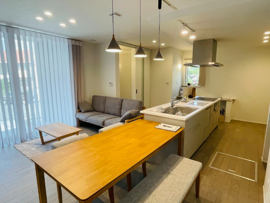 古志原新モデルハウスのダイニングキッチン