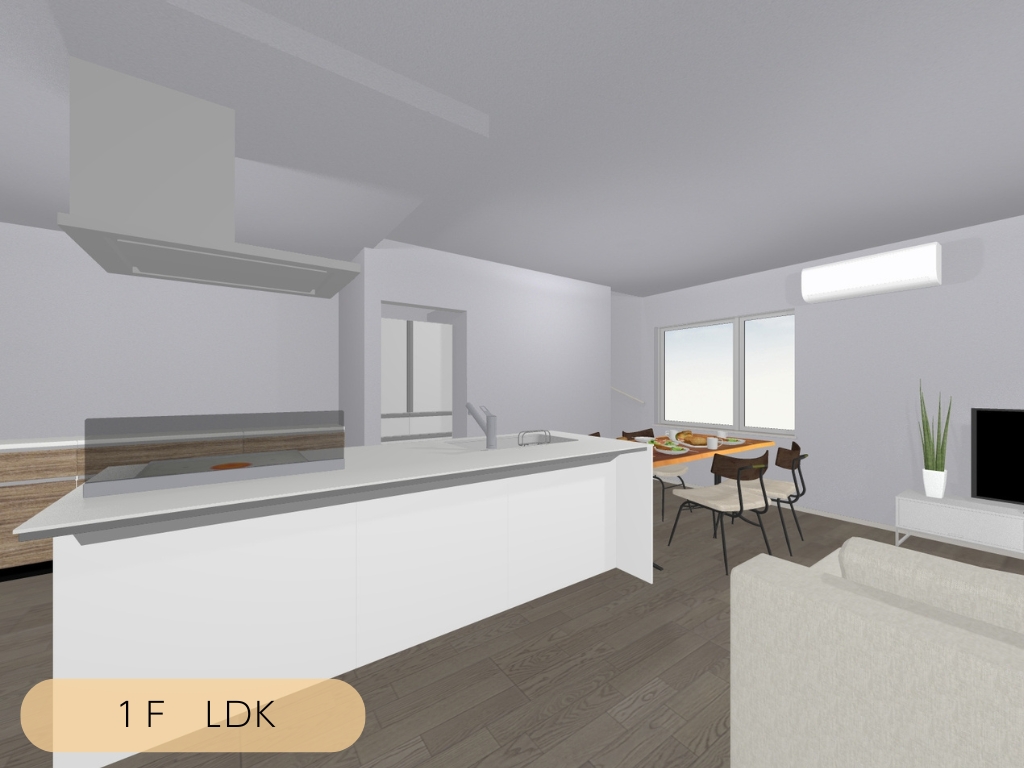 古志原新モデルハウスのLDK