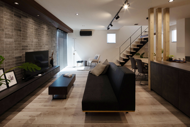 鳥取県鳥取市安長の安長モデルハウスのリビング