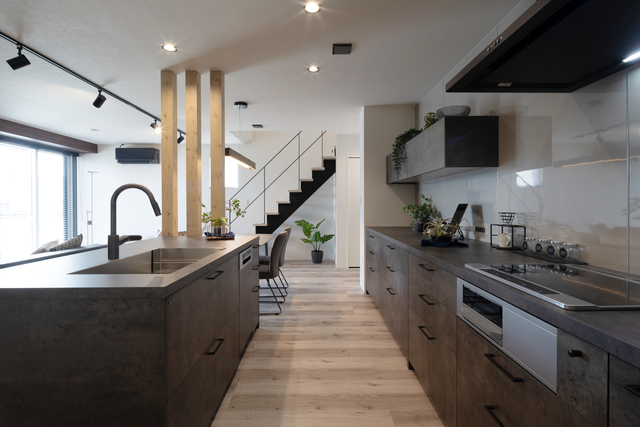 鳥取県鳥取市安長の安長モデルハウスのキッチン