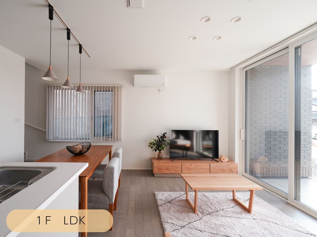 島根県松江市古志原の建売モデルハウスのリビング