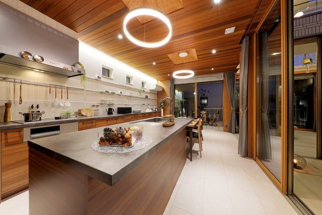 モデルハウスのキッチン