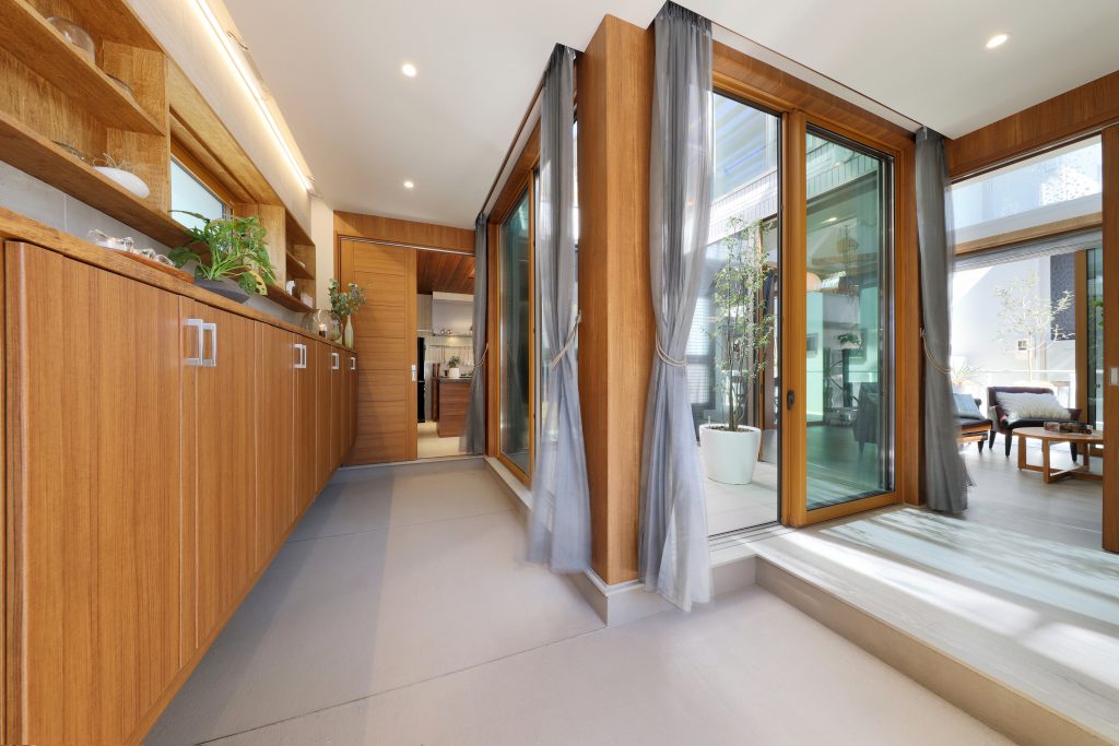 モデルハウスの玄関