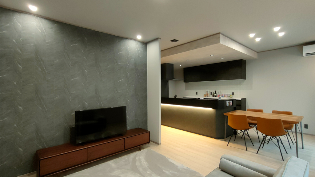 広島県東広島市の八本松飯田モデルハウスのリビング