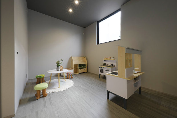 クレバリーホームの朝酌平屋モデルハウスのキッズスペース