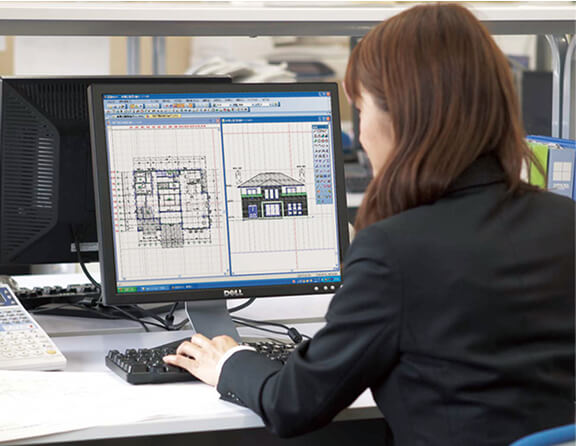 独自のグリッド設計システム作業風景1