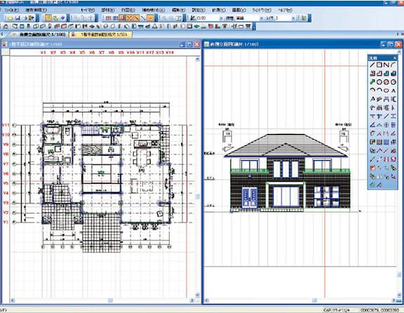 独自のグリッド設計システム作業風景2