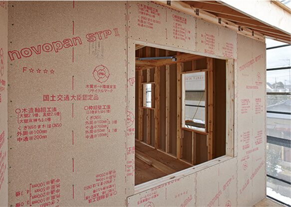 最高レベルの壁倍率を実現