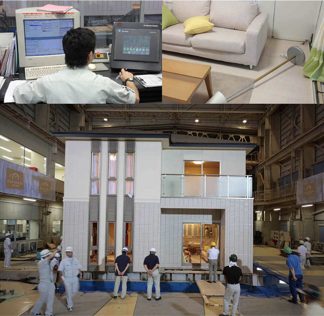 耐震実験時の様子