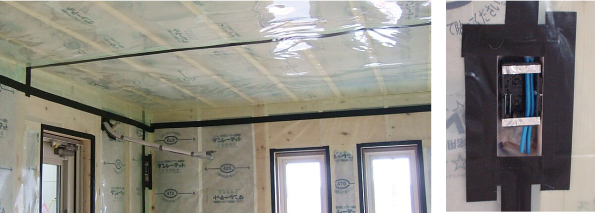 住まいの気密性を高めるベーパーバリアシート