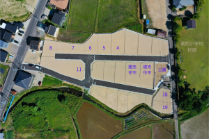 ステラビレッジ朝酌空撮区画図