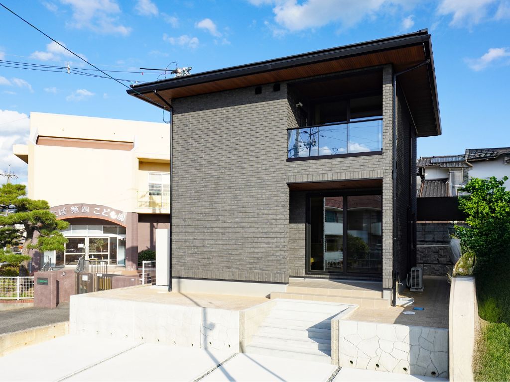 松江市古志原建売住宅モデルハウス外観